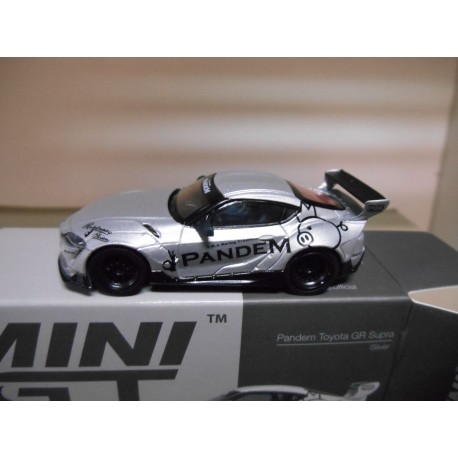 PANDEM TOYOTA GR SUPRA SILVER 1:64 MINI GT