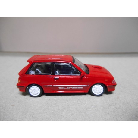 TOYOTA STARLET TURBO S EP71 1988 RED LHD 1:64 BM CREATIONS