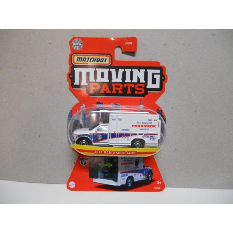 MOVING PARTS RAM AMBULANCE PARAMEDIC 2016 1:64 MATCHBOX