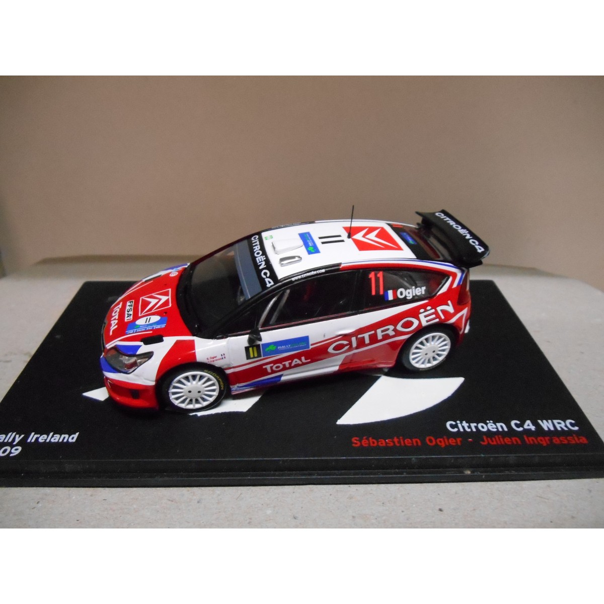 CITROEN C4 WRC RALLY IRELAND 2009 OGIER 1:43 ALTAYA IXO PEANA ROTA ...