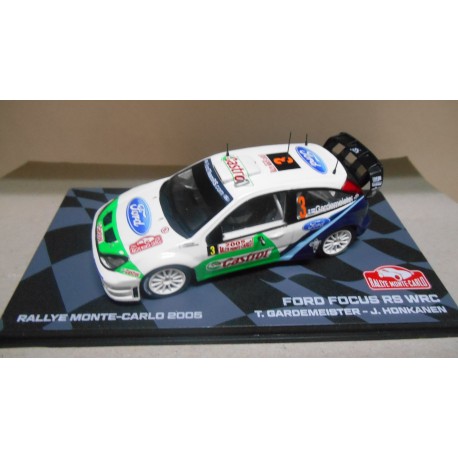 FORD FOCUS RS WRC RALLY MONTE CARLO 2005 GARDEMEISTER 1:43 EAGLEMOSS IXO