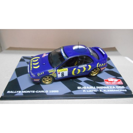 SUBARU IMPREZA 555 RALLY MONTE CARLO 1995 LIATTI 1:43 EAGLEMOSS IXO