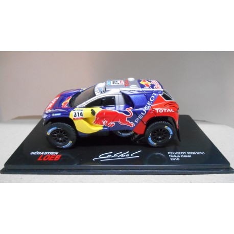 PEUGEOT 2008 DKR RALLY DAKAR 2016 LOEB 1:43 ALTAYA IXO URNA RAJADA