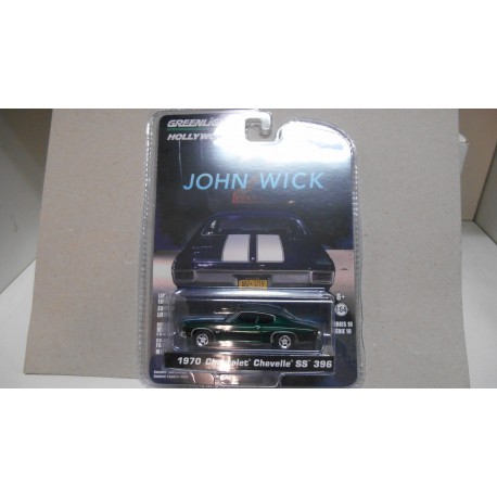 HOLLYWOOD CHEVROLET CHEVELLE SS 396 1970 JOHN WICK 2 1:64 GREENLIGHT