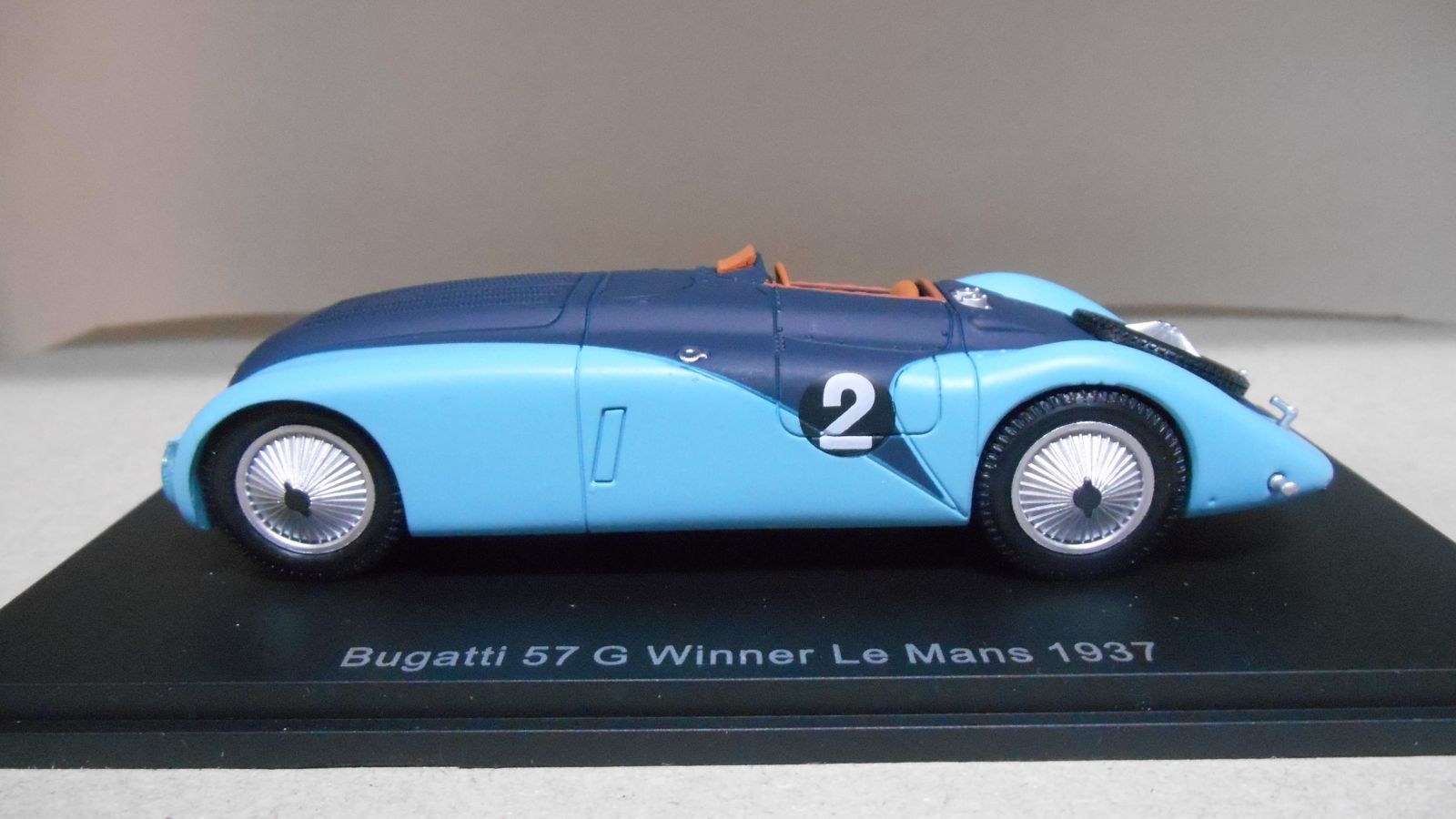 BUGATTI TYPE 57 G WINNER 24 H LE MANS 1937 1:43 SPARK DeAGOSTINI - BCN  STOCK CARS