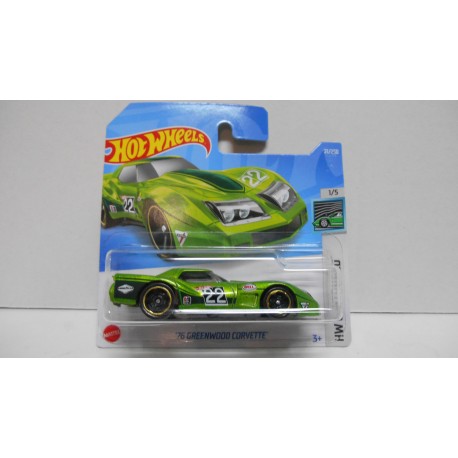 CHEVROLET CORVETTE C3 GREENWOOD 1976 n22 1:64 HOT WHEELS