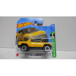 GMC HUMMER EV YELLOW 3/5 GREEN SPEED 1:64 HOT WHEELS