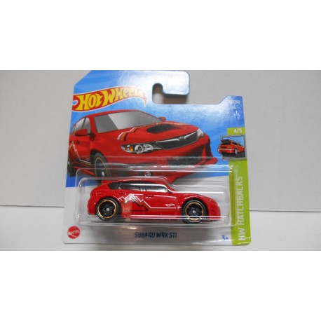 SUBARU WRX STi RED 4/5 HATCHBACKS 1:64 HOT WHEELS