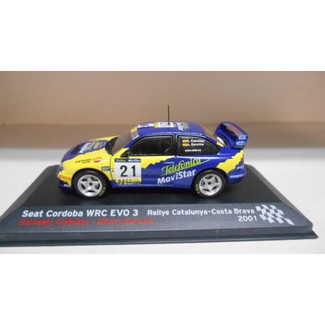 SEAT CORDOBA WRC EVO 3 RALLY CATALUÑA 2003 CAÑELLAS 1:43 ALTAYA IXO