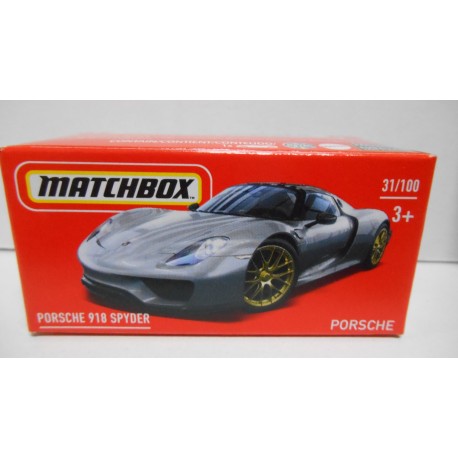 PORSCHE 918 SPYDER GREY ESCOGER/CHOOSE/CHOISIR 1:64 MATCHBOX