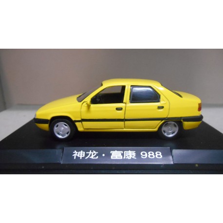 CITROEN DONGFENG 988 ZX 5P YELLOW 1:43 MADE IN CHINA