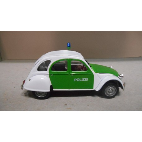 CITROEN 2CV 1986 POLIZEI/POLICE GERMANY 1:43 NOREV HACHETTE USADO/EX PRIVADO