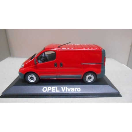 OPEL VIVARO B MAGMA RED 1:43 DEALER NOREV