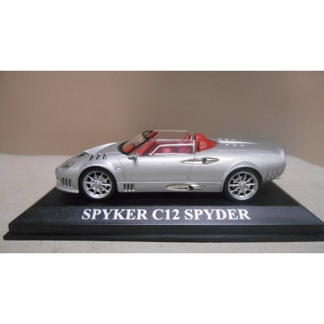 SPYKER C12 SPYDER SILVER DREAM CARS 1:43 ALTAYA IXO