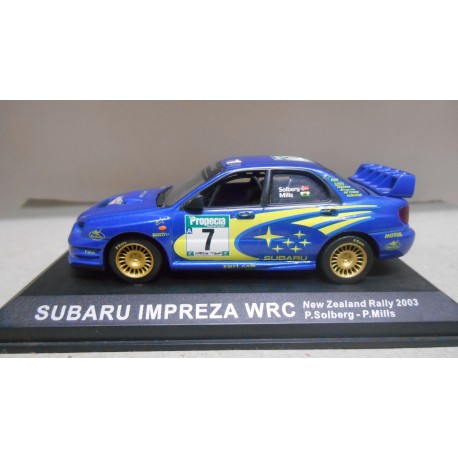 SUBARU IMPREZA WRC RALLY NEW ZEALAND 2003 SOLBERG 1:43 ALTAYA IXO DEFECTO/V FOTO