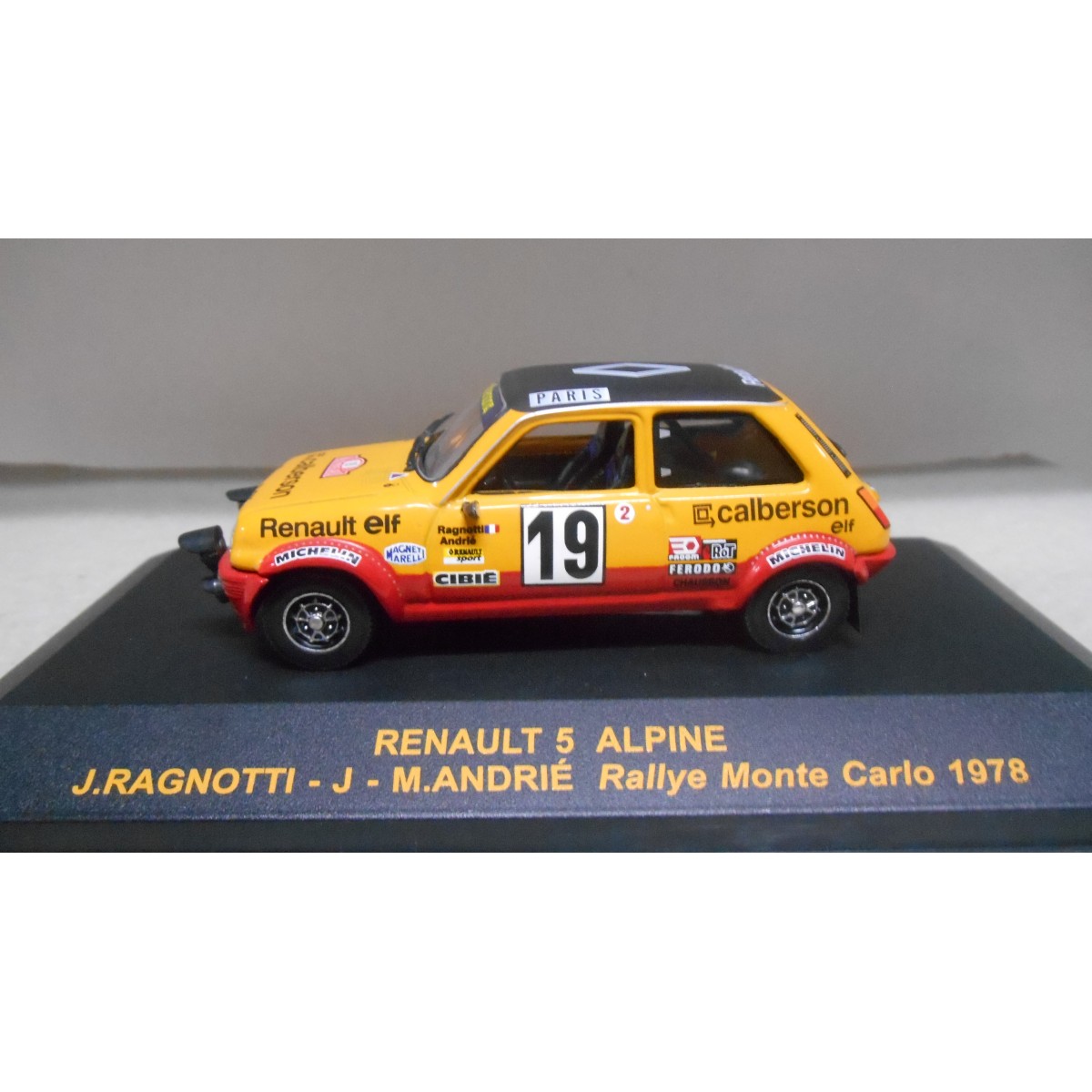 RENAULT 5 ALPINE RALLY MONTE CARLO 1978 RAGNOTTI 1:43 ALTAYA IXO