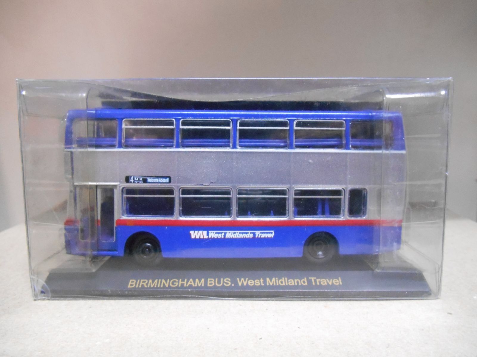 Blue White Bus Scale Model Southend Corporation Toy 3 -  Portugal