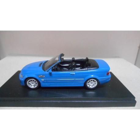 BMW M3 E46 CABRIO 2001 BLUE 1:43 MINICHAMPS CAJA NO ORIGINAL