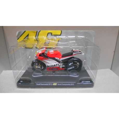 DUCATI DESMOSEDICI GP12 CHAMPIONSHIP 12 VALENTINO ROSSI MOTO/BIKE 1:18 ALTAYA IXO