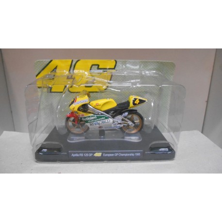 APRILIA RS 125 GP EUROPEAN GP 1995 VALENTINO ROSSI MOTO/BIKE 1:18 ALTAYA IXO