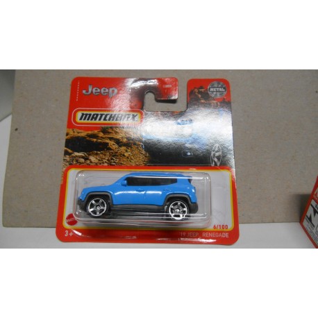 JEEP RENEGADE 2019 BLUE ESCOGER/CHOOSE/CHOISIR 1:64 MATCHBOX