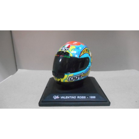 CASCO/HELMET VALENTINO ROSSI 1999 MOTO/BIKE 1:5 SPARK ALTAYA