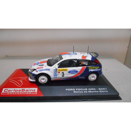 FORD FOCUS WRC 2001 RALLY MONTE CARLO CARLOS SAINZ 1:43 ALTAYA IXO