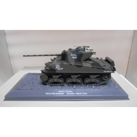 M4 SHERMAN A3 76MM 761ST TANK BATTALION 1944 US ARMY TANKS WW II 1:43 ALTAYA IXO