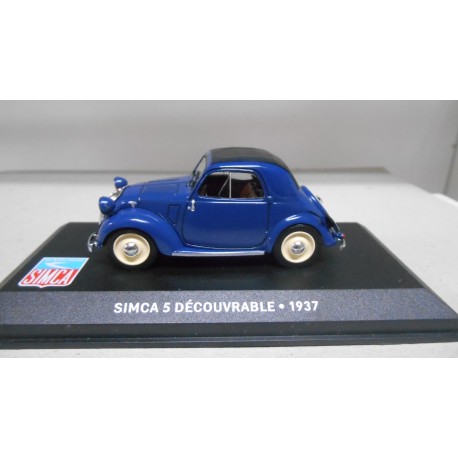 SIMCA 5 DECOUVRABLE (FIAT 500 TOPOLINO) 1937 1:43 ALTAYA IXO