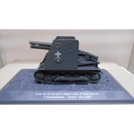 15CM sIG33 1940 GERMANY TANKS WW 2 1:43 ALTAYA IXO