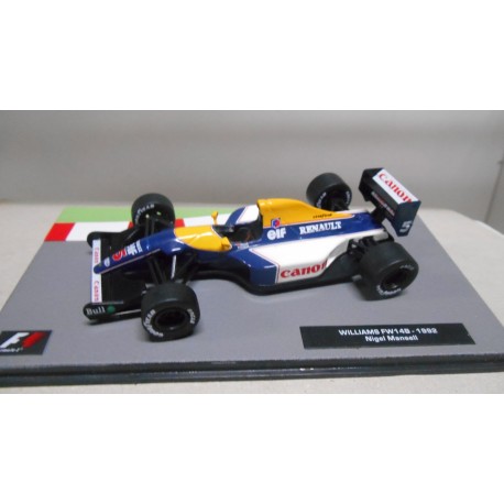 WILLIAMS FW14B FORMULA F1 WIN 1992 NIGELL MANSELL 1:43 SALVAT IXO