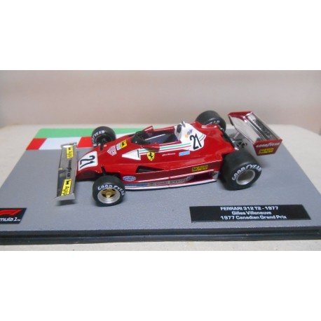 FERRARI 312 T2 FORMULA F1 WIN 1977 GILLES VILLENEUVE CANADA GP 1:43 SALVAT IXO