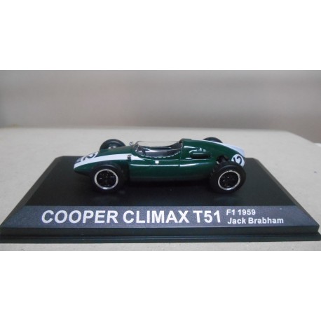 COOPER CLIMAX T51 FORMULA F1 WIN 1959 JACK BRABHAM 1:43 ALTAYA IXO