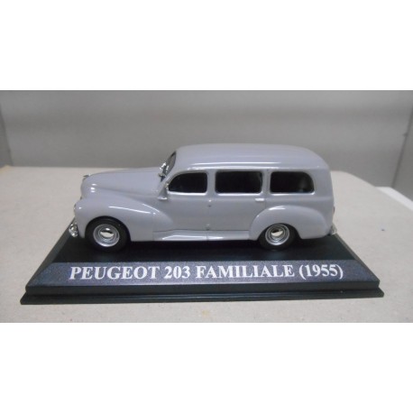 PEUGEOT 203 FAMILIALE 1955 GRIS 1:43 ALTAYA IXO