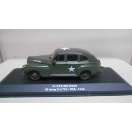 FORD FORDOR SEDAN 1943 US ARMY STAFF CAR WW 2 1:43 ALTAYA IXO