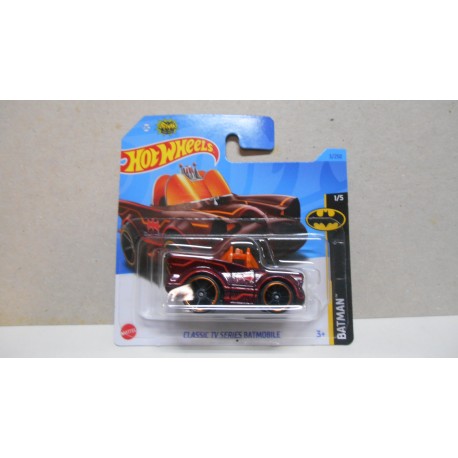 TV & CINE CLASSIC TV SERIES BATMOBILE BATMAN TOONED RED 3/250 1:64 HOT WHEELS