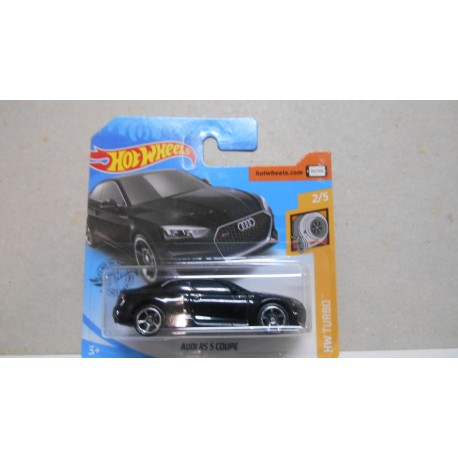 AUDI RS 5 COUPE BLACK 2/5 TURBO 1:64 HOT WHEELS