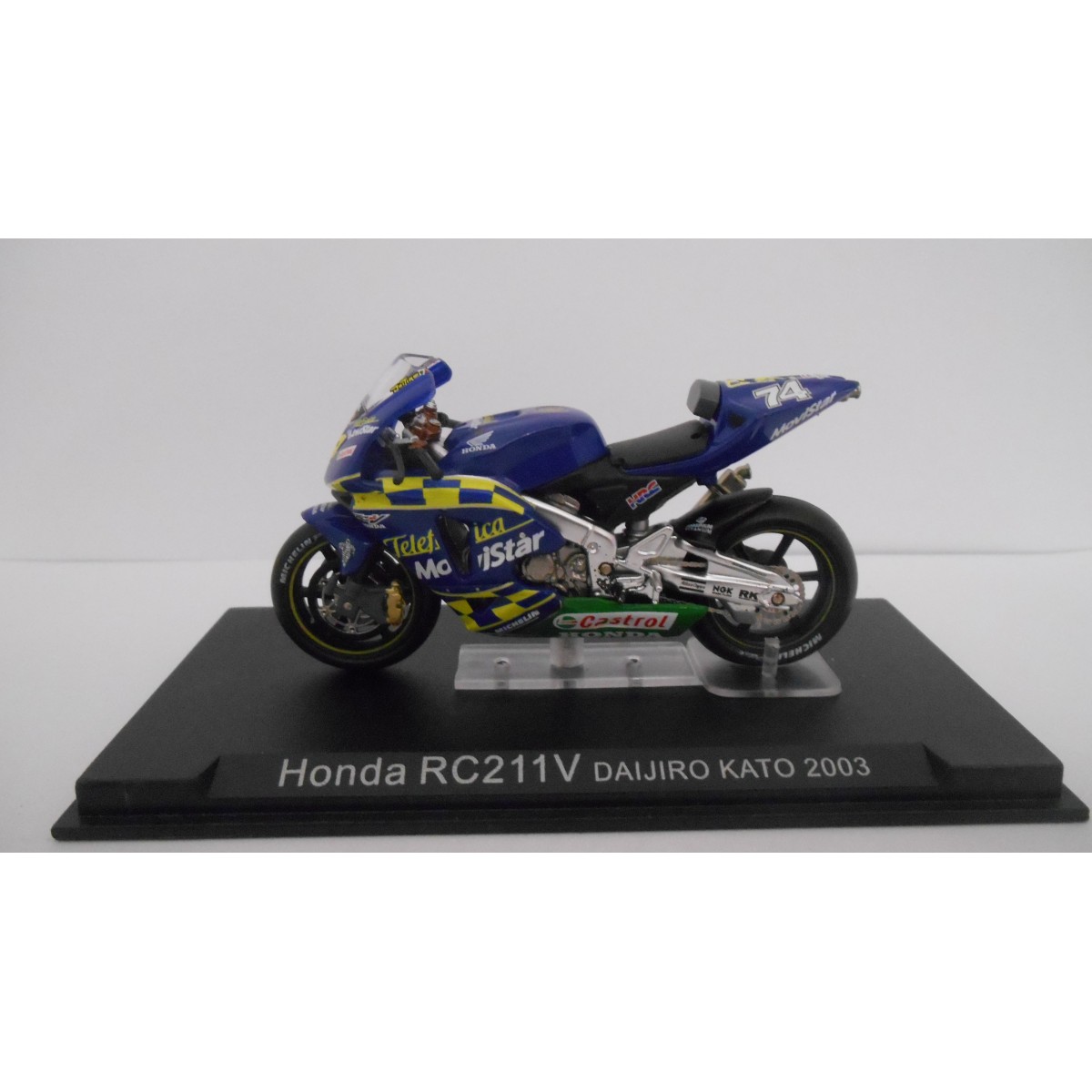 HONDA RSW 250 2005 WINNER DANIEL PEDROSA MOTO/BIKE 1:24 ALTAYA IXO - BCN  STOCK CARS