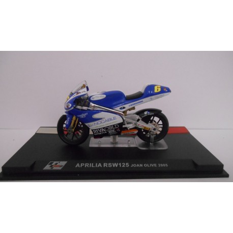 APRILIA RSW 125 2005 JOAN OLIVE MOTO/BIKE 1:24 ALTAYA IXO