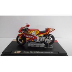 HONDA RS 250 RW 2005 JORGE LORENZO MOTO/BIKE 1:24 ALTAYA IXO