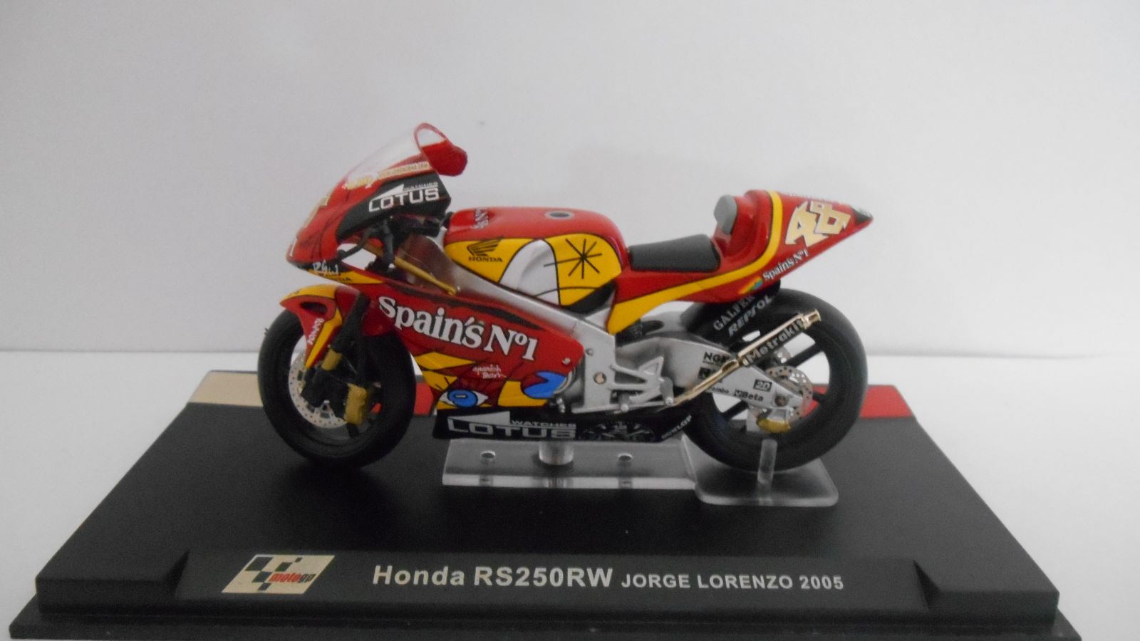 HONDA RS 250 RW 2005 JORGE LORENZO MOTO/BIKE 1:24 ALTAYA IXO - BCN STOCK  CARS