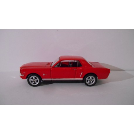 FORD MUSTANG 1964 COUPE RED 1:60 WELLY SUPER9