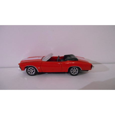 CHEVROLET CHEVELLE SS 454 CONVERTIBLE 1971 RED 1:60 WELLY SUPER9