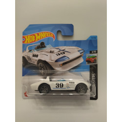 CHEVROLET CORVETTE C2 SPORT ROADSTER n39 WHITE 3/10 ROADSTERS 1:64 HOT WHEELS