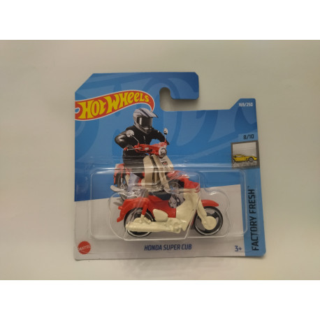 HONDA SUPER CUB RED MOTO/BIKE 8/10 FACTORY FRESH 1:64 HOT WHEELS