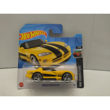 DODGE VIPER RT/10 YELLOW 7/10 ROADSTERS 1:64 HOT WHEELS