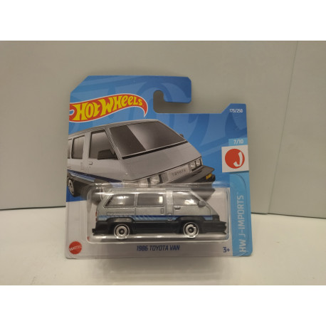 TOYOTA VAN 1986 BLUE/SILVER 6/10 J-IMPORTS 1:64 HOT WHEELS