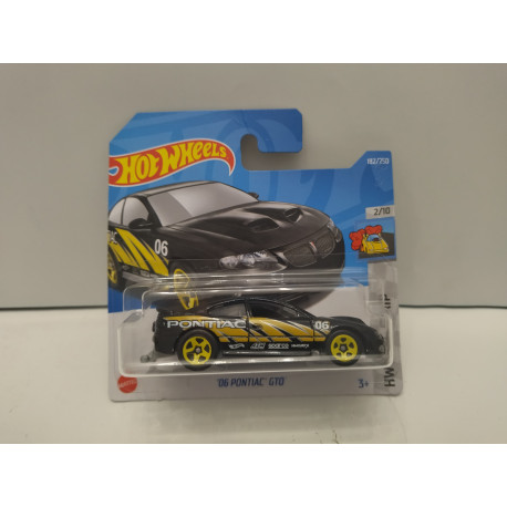 PONTIAC GTO 2006 BLACK 2/10 DRAG STRIP 1:64 HOT WHEELS