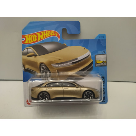 LUCID AIR GOLD 1/5 FACTORY FRESH 1:64 HOT WHEELS