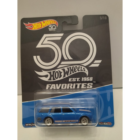 DATSUN BLUEBIRD 510 WAGON 1971 5/10 HW 50 ANNIVERSARY 1:64 HOT WHEELS PREMIUM